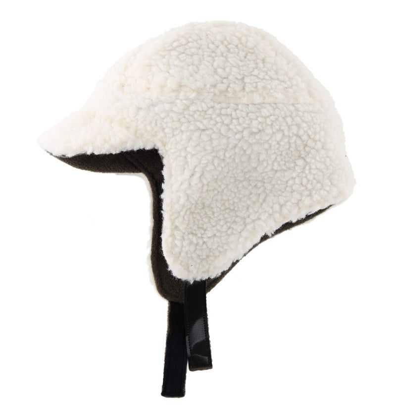 Connectyle Toddler Boys Fleece Skull Cap with Brim Warm Winter Hats with Ear Flaps Outdoor Ski Cap Army Green - Image 4